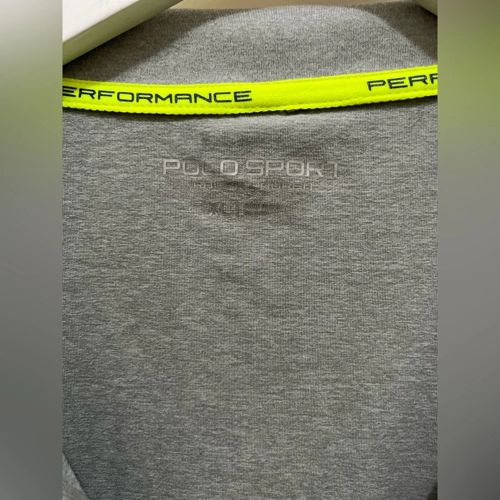 Ralph Lauren Polo Sport Gray Golf Performance XL 1/4 Zip Pullover  Thermo Vent - Picture 5 of 9